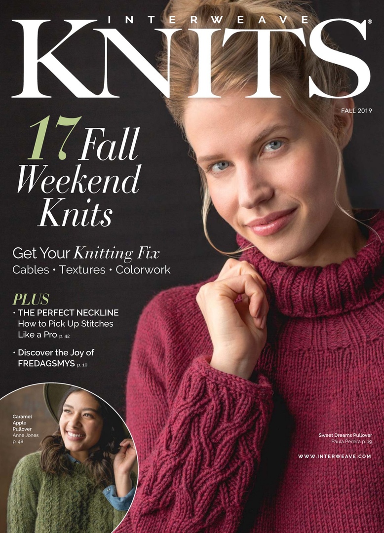 Журнал "Interweave Knits" 03 2019 Fall схема вязания 1626